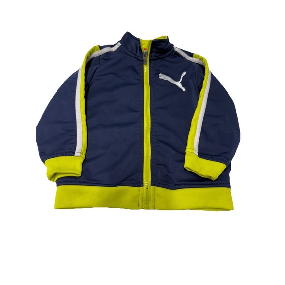 PUMA KIDS Boys' Separates Full Zip Track Jacket Blue Depths M NWT - Picture 1 of 6